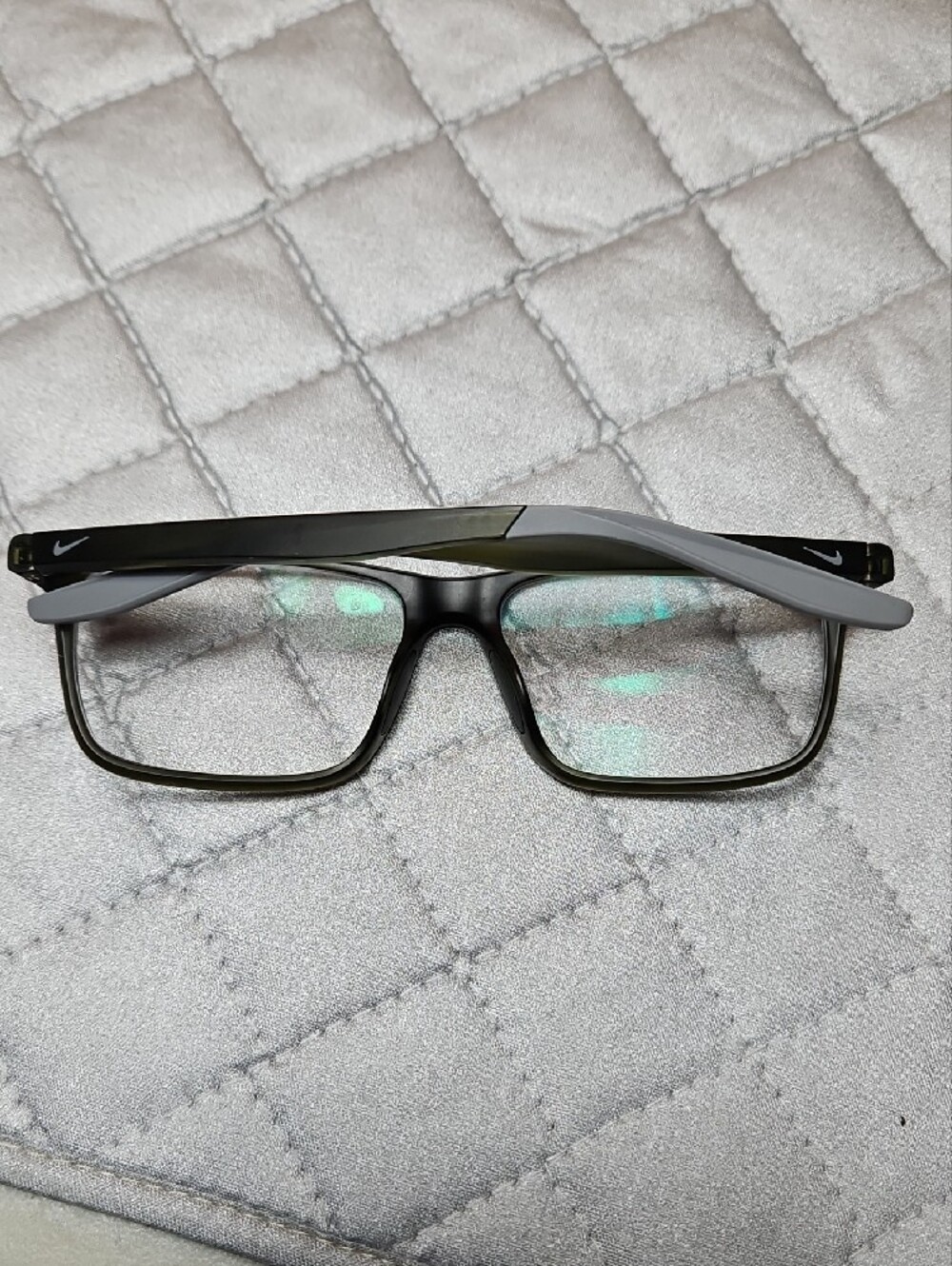 Nike Men's Black and Gray Eyewear Gold Temple Arm Nike 7116 Live Free - Picture 5 of 16